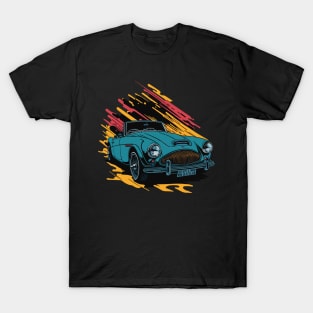 Austin Healey 3000 Vintage Car Art T-Shirt